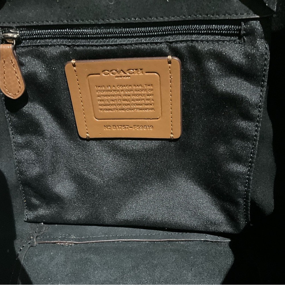 Coach Tan Leather Women's Backpack - Picture 4 of 7